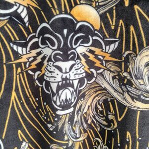 vtg Rebel Minds Track Jacket Mens Size 3XL Velvet Velour Coat Tiger streetwear
